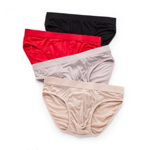 100% Mulberry Silk Underwear For Men U Briefs Thin Silk Good For Your Genitals - Picture 1 of 16