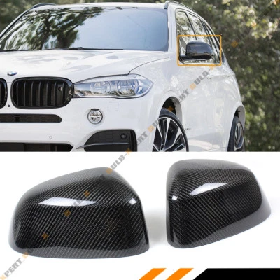 PARA BMW X3 X4 X5 X6 2015-2018 FIBRA DE CARBONO ESPEJOS LATERALES TAPAS REPUESTO Foto 1 de 4
