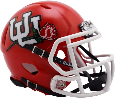 Utah Utes 2022 Rose Bowl Riddell Speed Mini Football Helmet Cover
