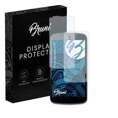 Bruni 2x Protective Film for Google Nexus 4 LG Screen Protector - Image 1 of 4