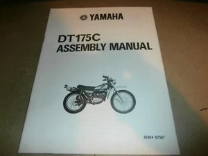 Vintage 1975 Yamaha DT175C Motorcycle Dealer Assembly Manual - Picture 1 of 8