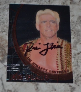 RIC FLAIR Topps Chrome Hand Signed Insert Card NATURE BOY World Champion! - Picture 1 of 2