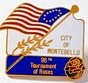 Rosenparade 1985 City of Montebello 96th Tournament of Roses Anstecknadel - Bild 1 von 2