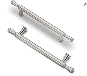 FURNIWARE 6 Möbelgriffe Schrankgriffe Türgriffe Bohrlochabstand 160mm gebürstet - Bild 1 von 4