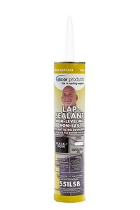 Dicor 551LSB-1 HAPS-Free NON-Leveling Lap Sealant - 10.3 Oz, Black, Secure, I... - Picture 1 of 7