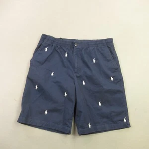 Polo Ralph Lauren Shorts Boys 20 Lightweight Outdoors Blue Chino Pockets - Picture 1 of 11