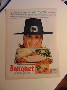 1964 Bankett Türkei TV ABENDESSEN Pilger Erntedankfest Vintage Druckanzeige - Bild 1 von 1