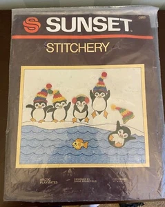 DE COLECCIÓN SUNSET STITCHERY ARTIC PLAYMATES NO. 2560 - PINGÜINOS - 11X14" - PRECINTADO - Imagen 1 de 4