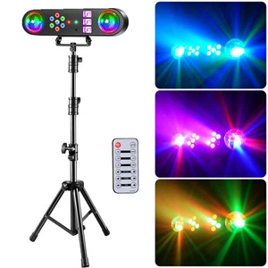 5 In1 DJ Lights Set with Stand LED RGB DJ Magic Ball Laser Bar Stage Party Light - Picture 1 of 23