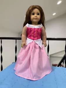 Fits 18" American girl doll Clothes Princess Aurora Pink Dress Costume Gown - Picture 1 of 5