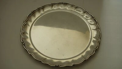 ANTIQUE GERMAN OTTO WOLTER 800 SILVER SERVING PLATTER TRAY 11 5/8" D. 12.86 - Image 1 of 4