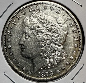 1878-CC Morgan Silver Dollar $1 - Carson City - (37-14) - Picture 1 of 6