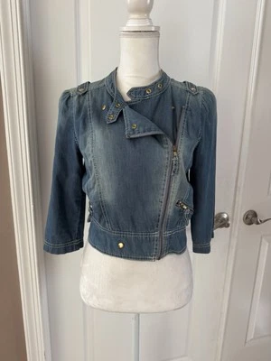 Chaqueta de moto corta vaquera XOXO usada en excelente estado. Talla M  Foto 1 de 4