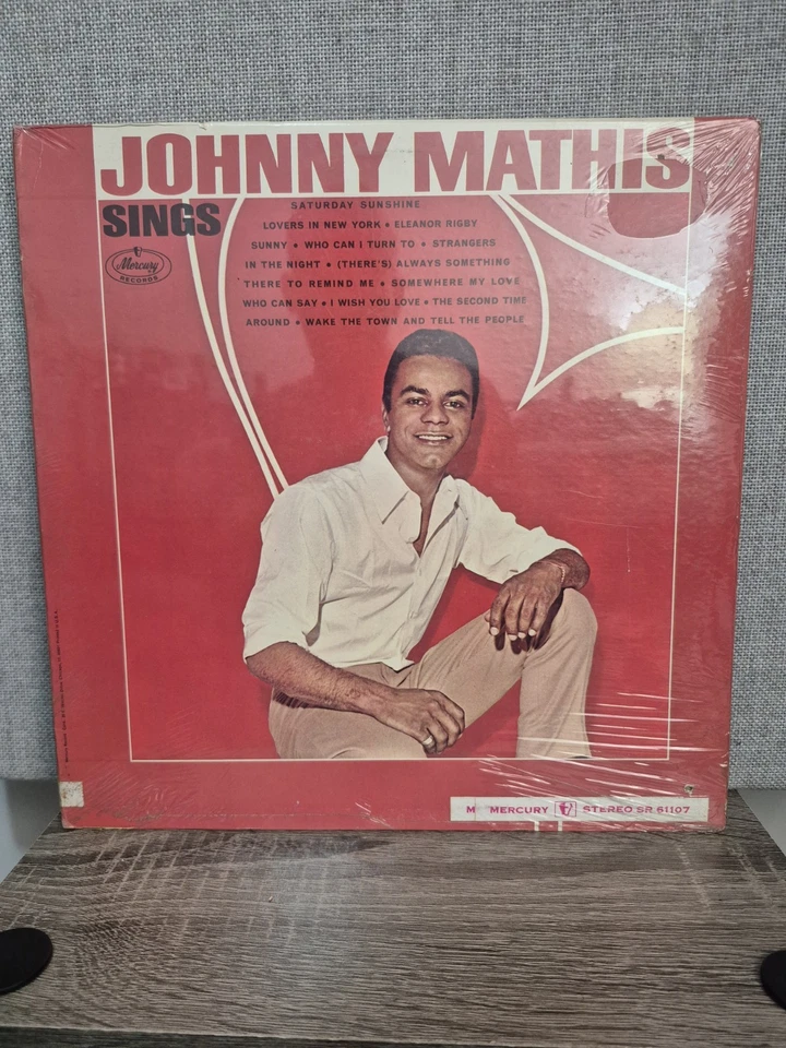Johnny Mathis Johnny Mathis Sings Mercury Records SR 61107 Vinyl 1967 LP Sealed - Image 1 of 2