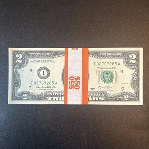 25 ($2 BILLS) TWO DOLLAR BILLS UNCIRCULATED SEQUENTIAL - 2013 - Picture 1 of 2