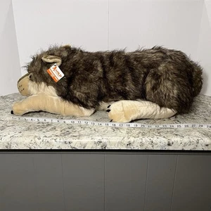 Peluche tamaño real de lobo Wild Republic realista Jumbo XL animal de peluche NUEVO - Imagen 1 de 6