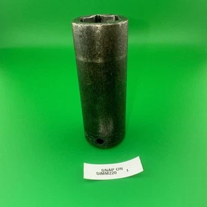 Snap-on Tools 1/2" Antrieb 22 mm metrisch tief 6 Punkt Steckschlüssel SIMM220 graviert - Bild 1 von 7