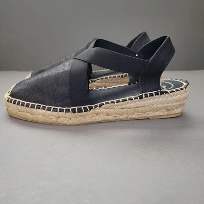 Sandalias sin cordones Toni Pons Origins negras de cuña para mujer EE. UU. 6 UE 36 Foto 1 de 4
