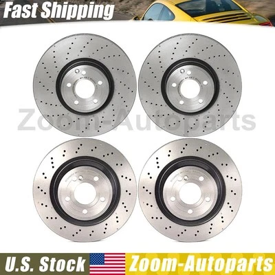 Brembo OE Front Rear Brake Rotors for 2013 2014 2015 Mercedes-Benz SL550 - Image 1 of 4