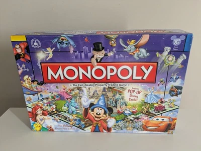 Monopoly Disney Theme Park Edition III with Pop Up Castle 2010 Hasbro - Complete - Image 1 of 4