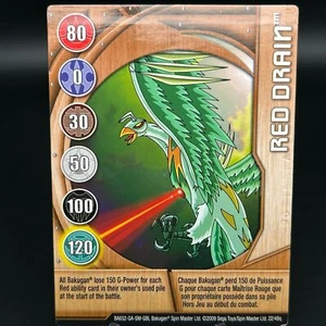Bakugan RED DRAIN Metal Gate Card COPPER 2009 BA652-GA-SM-GBL 22/48q IMPRINTED - Picture 1 of 8