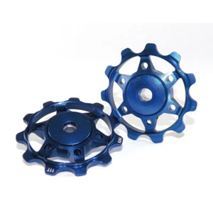 Pair Of Pulleys PU-A02 Aluminum Blue 2501106709 XLC Gear - Picture 1 of 1