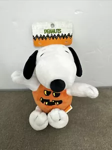 NUEVO CON ETIQUETAS Cacahuetes para Mascotas Snoopy Calabaza Chirrido Mascota Juguete 9 Pulgadas Halloween Perro Peluche - Imagen 1 de 9