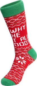 Adult Unisex Todd and Margo Christmas Vacation Movie Funny Quote Cotton Socks - Picture 1 of 12