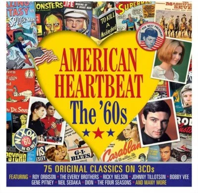 American Heartbeat The 60s 3-CD NEW SEALED Contours/Dion/Jimmy Jones/Sam Cooke+ - Image 1 of 3