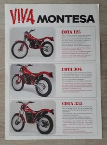 Folleto / Folleto de la Gama Montesa c.1987 - Cota Enduro Impala - Imagen 1 de 2