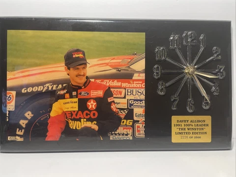 Davey Allison 1991 Winston Cup #2226/2500 Memorial Clock 17 1/2" x 10" Cover