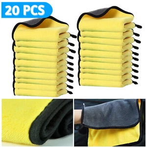 20 Pcs Car Wash Cloth Microfiber Towel Detailing Cleaning Drying Rag Auto - Picture 1 of 7