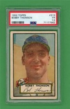 1952 Topps #313 Bobby Thomson **** PSA FR 1.5 **** New York Giants baseball card