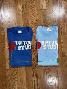 Vintage Uptown Studio Famo School of Architecture 1983 Blue T Shirt Lot Mens 80s - Picture 1 of 7