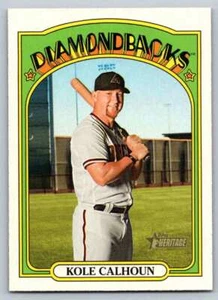 2021 Topps Heritage #75 Kole Calhoun not graded - Picture 1 of 2
