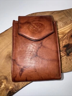 Cartera de colección Buxton para mujer grano superior cuero de vaca marrón doble pliegue cierre a presión Foto 1 de 4