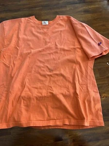 Vintage 80s 90s Plain T Shirt Made In USA 100% Cotton Mens XL orange Prospirit - Picture 1 of 8
