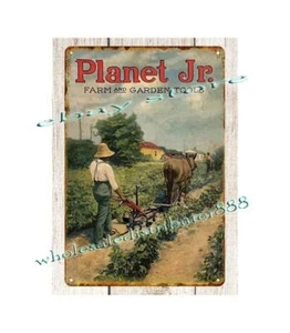 1925 Planet Jr. Farm Garden Tools metal tin sign cottage home decor - Picture 1 of 4