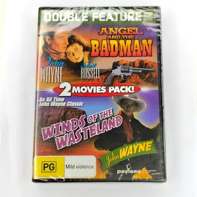 Angel And The Badman / Winds Of The Wasteland (DVD) - John Wayne - New Sealed - Image 1 of 2