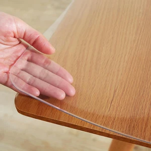 Rectangle Table Cover Clear Protector 24X48 Inch 2Mm Thick Plastic Pvc Desk Mat - Picture 1 of 12
