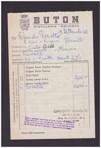 Invoice Button Distillerie Bologna 1948 QX3978 - Picture 1 of 1