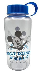 Botella de agua Disney World Mickey Mouse tapa azul 1100 ml 37 oz - Imagen 1 de 9