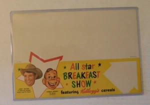 Kellogg's All Star Desayuno troquelado Show Shelf Talker Andy Devine Howdy Doody - Imagen 1 de 2