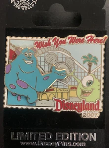 Pin's Wish You Were Here California Screamin' Mike Sulley Monsters Inc Disney LE - Photo 1 sur 1
