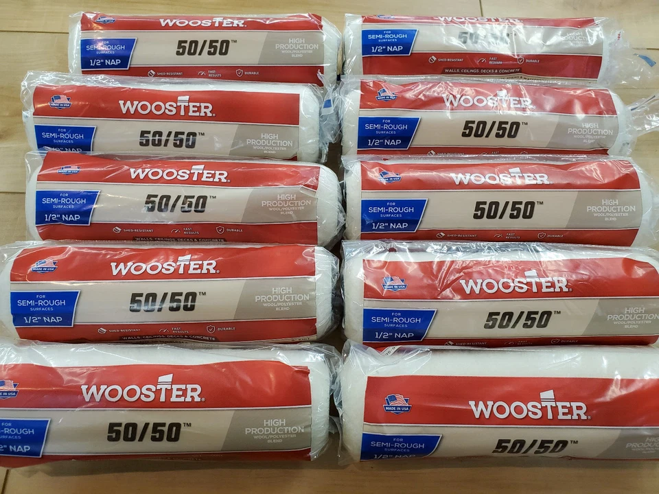 Wooster R295 50/50 9" x 1/2" Siesta Cubierta Lote de 10 Foto 1 de 2