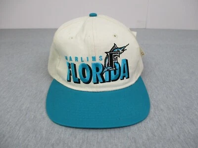 DE COLECCIÓN Gorra Gorra de los Marlins de Florida Snapback Cúpula Blanca MLB Drew Pearson Sarga DP Foto 1 de 4