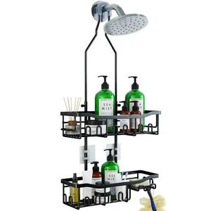 Hanging Shower Caddy Bathroom Organizer Shelf Racks Shampoo Soap Holders - Picture 1 of 7