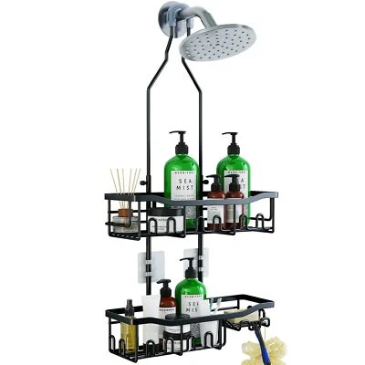 Hanging Shower Caddy Bathroom Organizer Shelf Racks Shampoo Soap Holders - Image 1 of 4