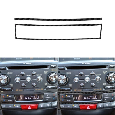 Carbon Fiber Digital Climate Control Cover For Subaru Legacy Outback 2010-2014 - image 1 of 4