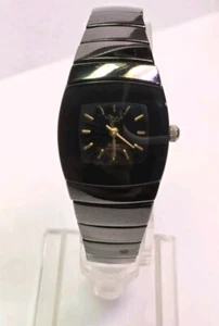 OMAX Crystal Black Tone Quartz Analog Women's Watch - Picture 1 of 5